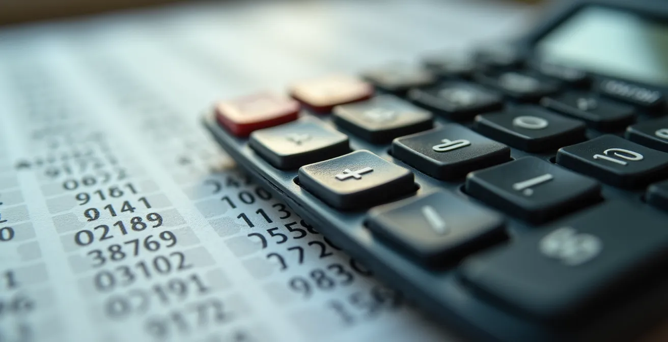 Détail macro de documents comptables et calculatrice pour l'évaluation des stocks