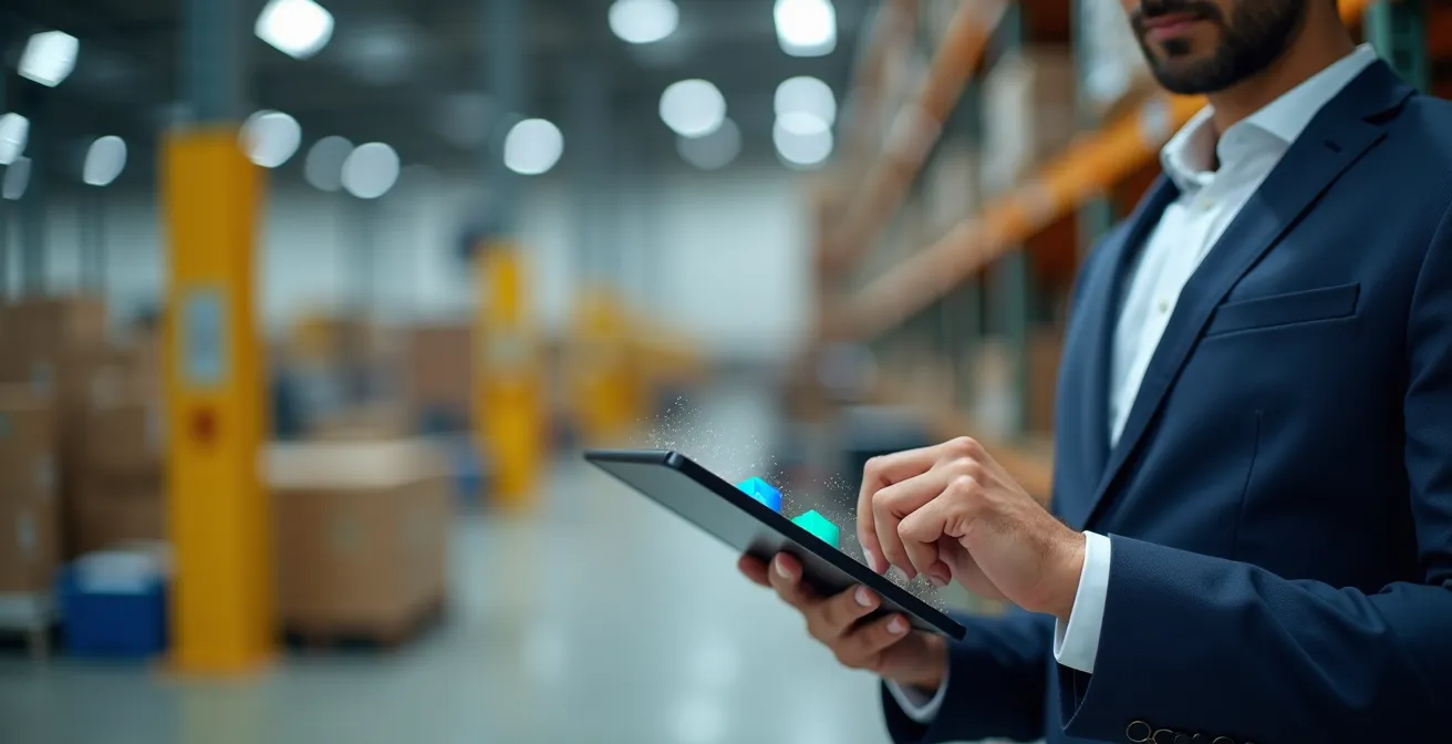 Espace de travail moderne avec professionnels consultants des données sur tablette digitale